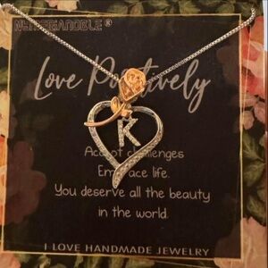 Brand new initial K necklace